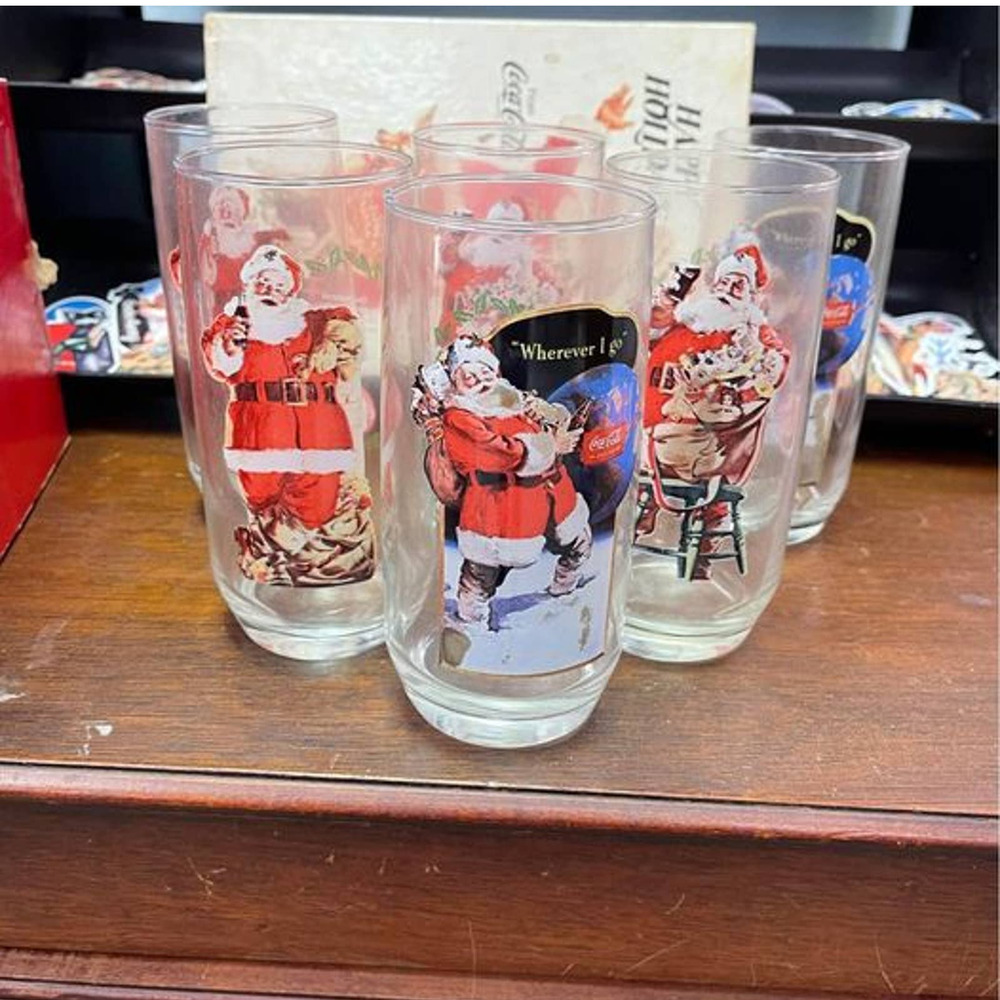 Vintage Coca-Cola glass set